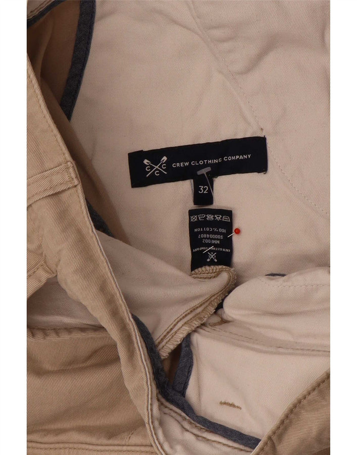 Мужские шорты-карго Crew Clothing W32, хлопковые, среднего бежевого цвета