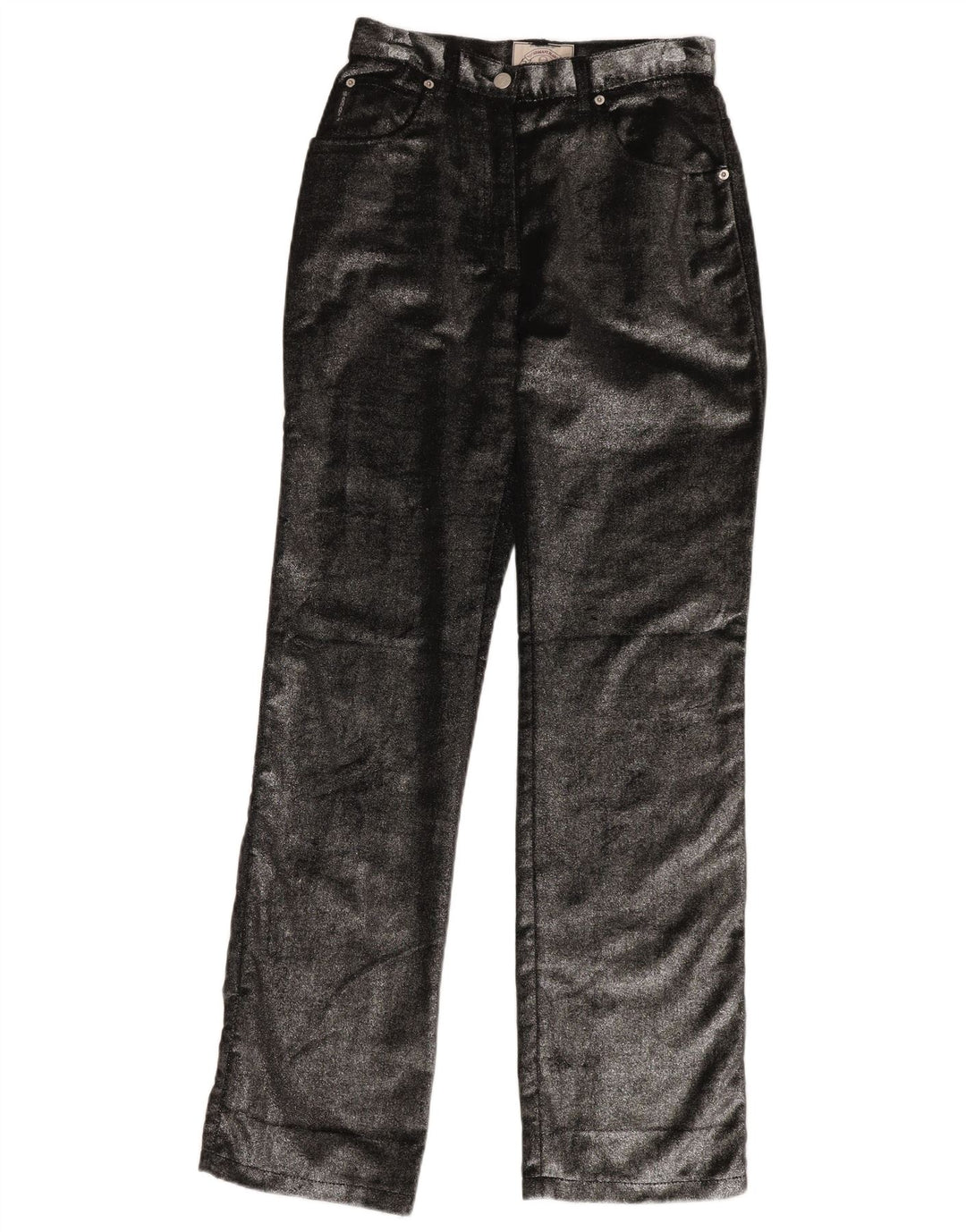 ARMANI Женские прямые повседневные брюки W29 L34 Черные хлопковые