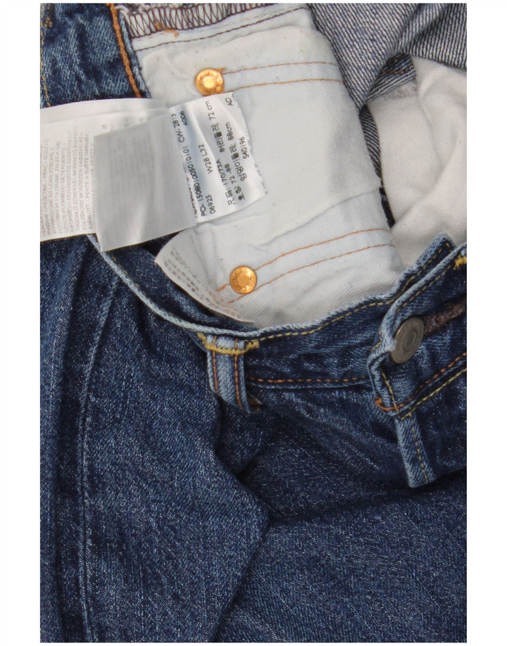 Мужские прямые джинсы Levi's W28 L32 темно-синие, хлопок
