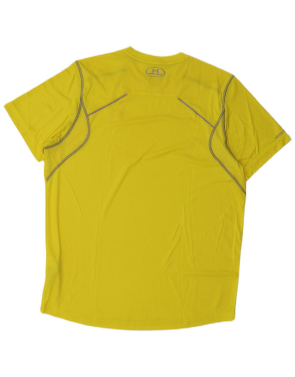 Мужская футболка Under Armour Heat Gear, верх XL, желтый полиэстер
