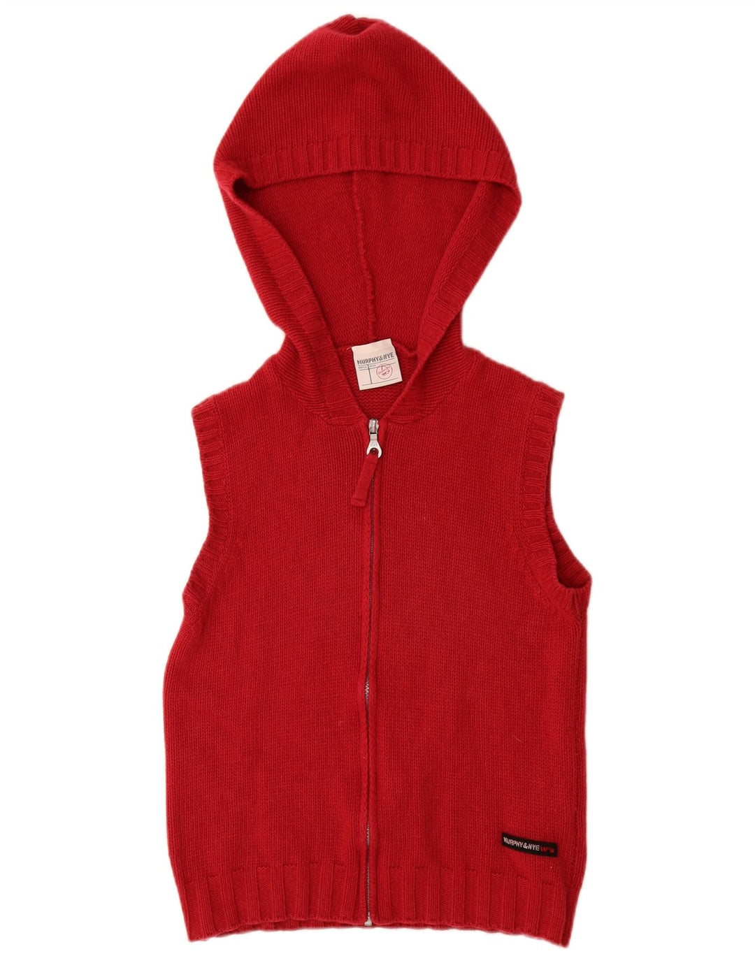 Женский кардиган с капюшоном MURPHY & NYE UK 10, маленький бордовый цвет