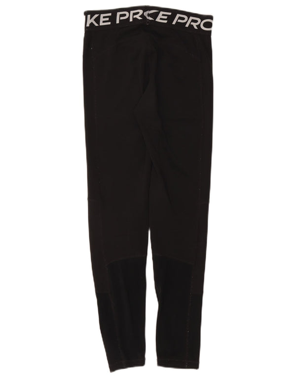 Леггинсы с рисунком Nike для девочек 13–14 лет XL, черный полиэстер