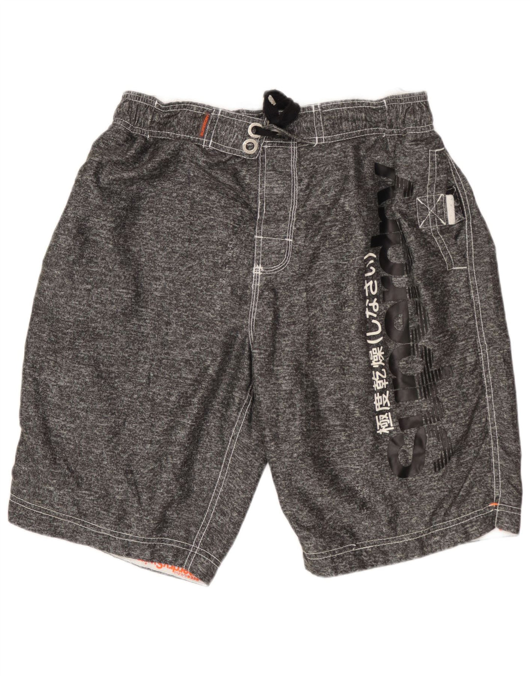 Мужские шорты для плавания Superdry с рисунком XL, серые, из полиэстера с крапинками