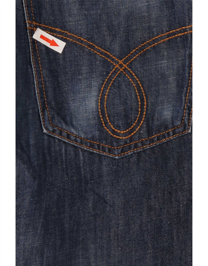 Женские прямые джинсы Calvin Klein W32 L35, темно-синий, хлопок