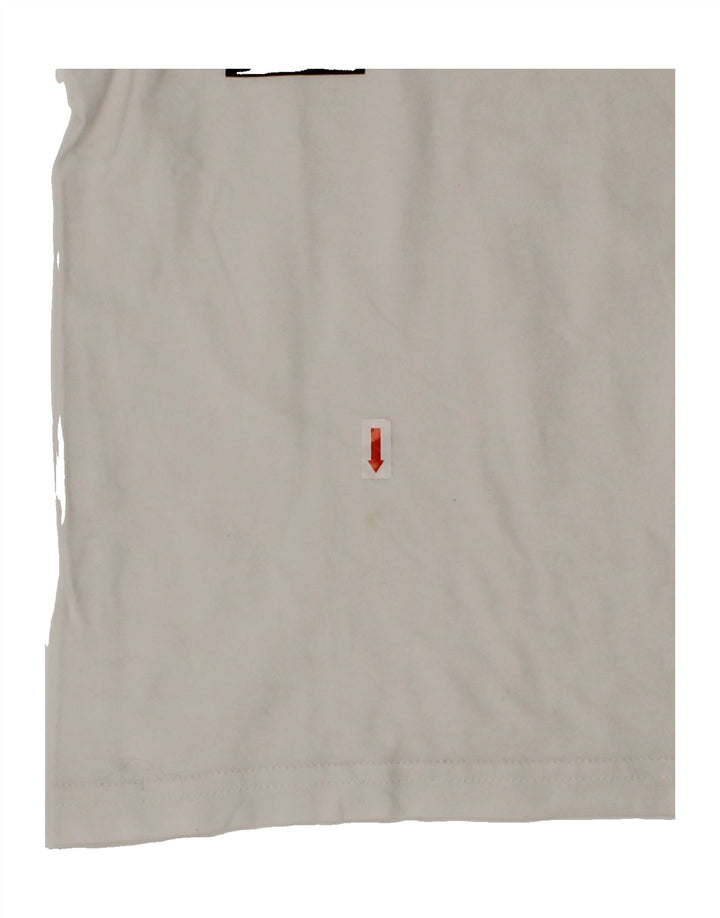PUMA Boys Graphic T-Shirt Top 7-8 Years White Cotton Vintage Puma and Second-Hand Puma from Messina Hembry 