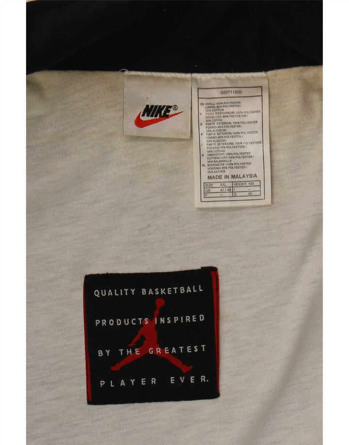 Мужская куртка-бомбер Nike UK 47/48 2XL, черная, полиэстер с цветными блоками