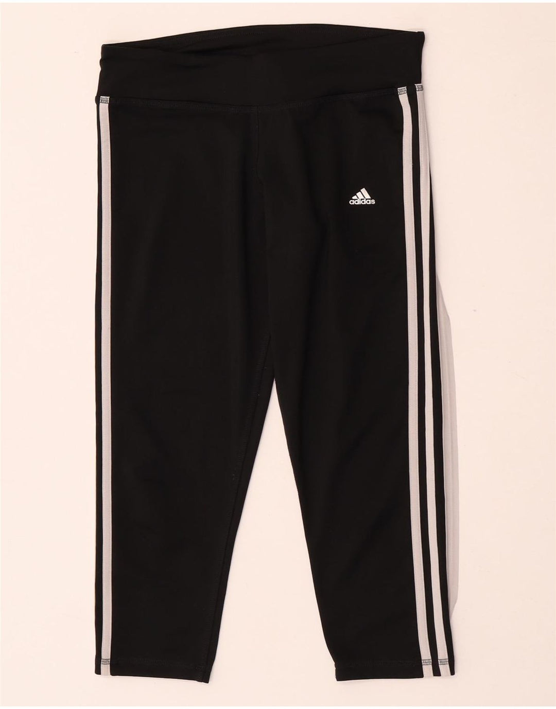 Женские леггинсы-капри Adidas Climalite UK 12/14, средний черный полиэстер