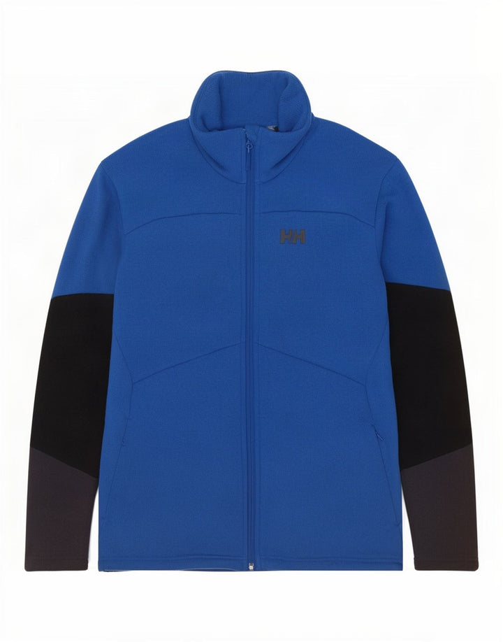Мужская спортивная куртка Helly Hansen, большая синяя полиэстер с цветными блоками