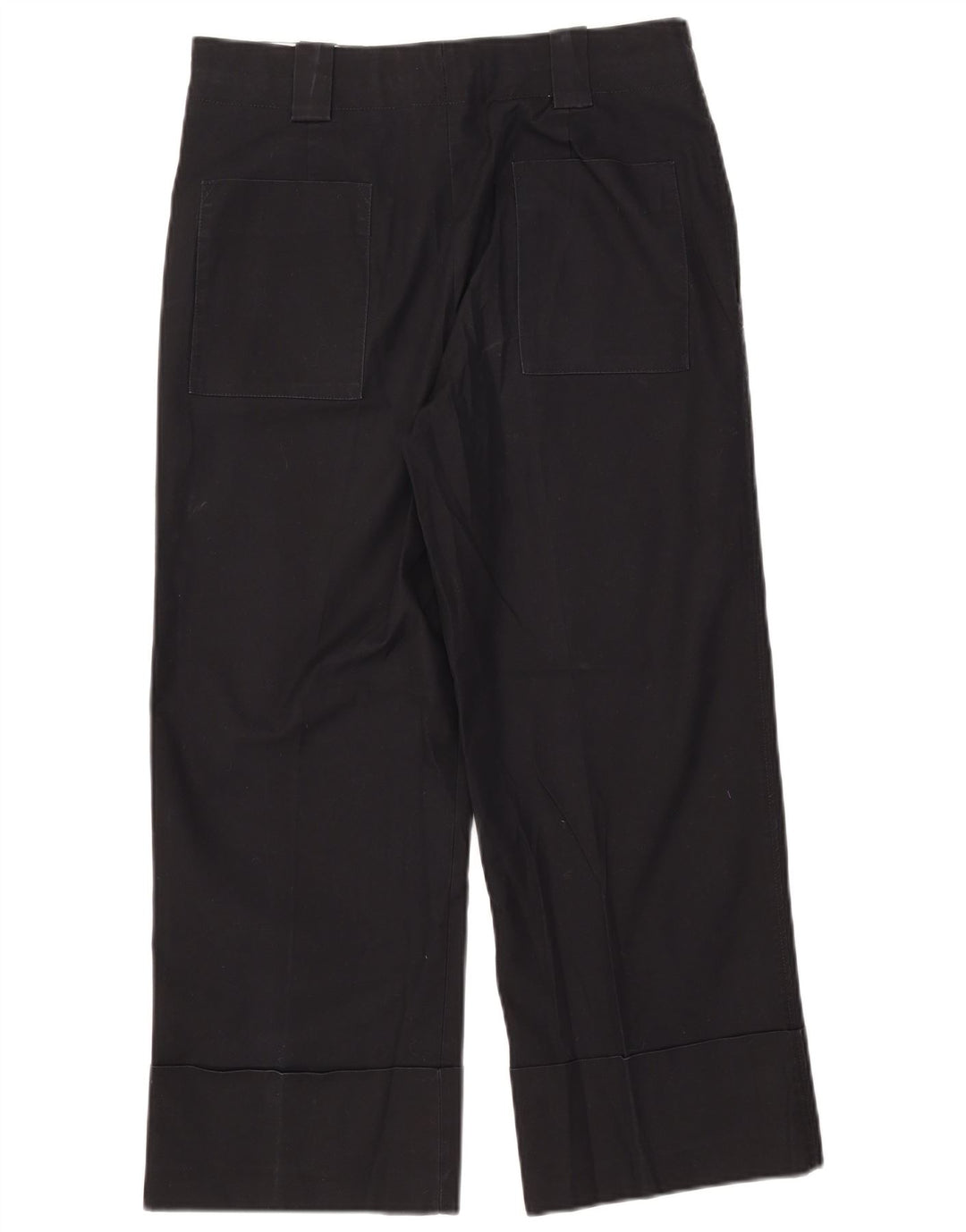 Женские укороченные брюки Zara Medium W28 L24, черные, хлопковые