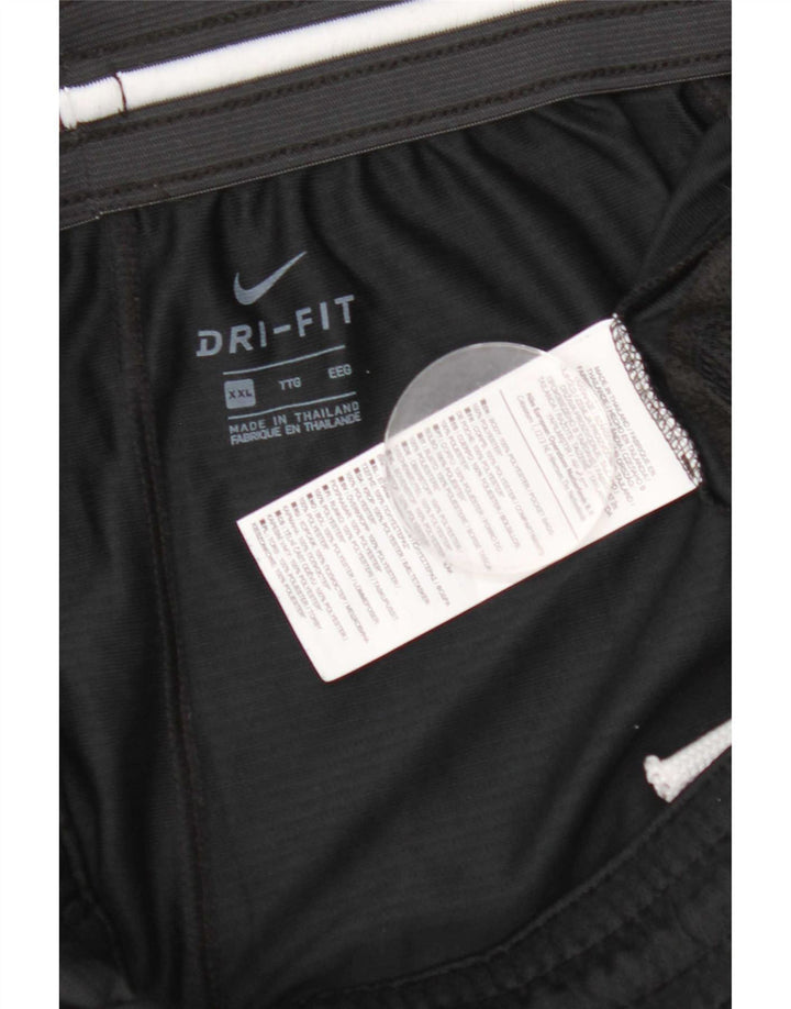 Мужские спортивные шорты Nike Dri Fit с графическим рисунком 2XL, черный полиэстер