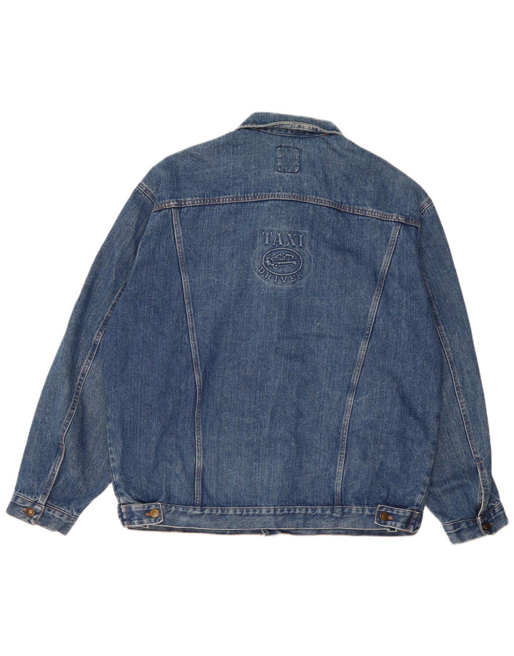 Мужская джинсовая куртка VINTAGE UK 42 XL, синяя, хлопок