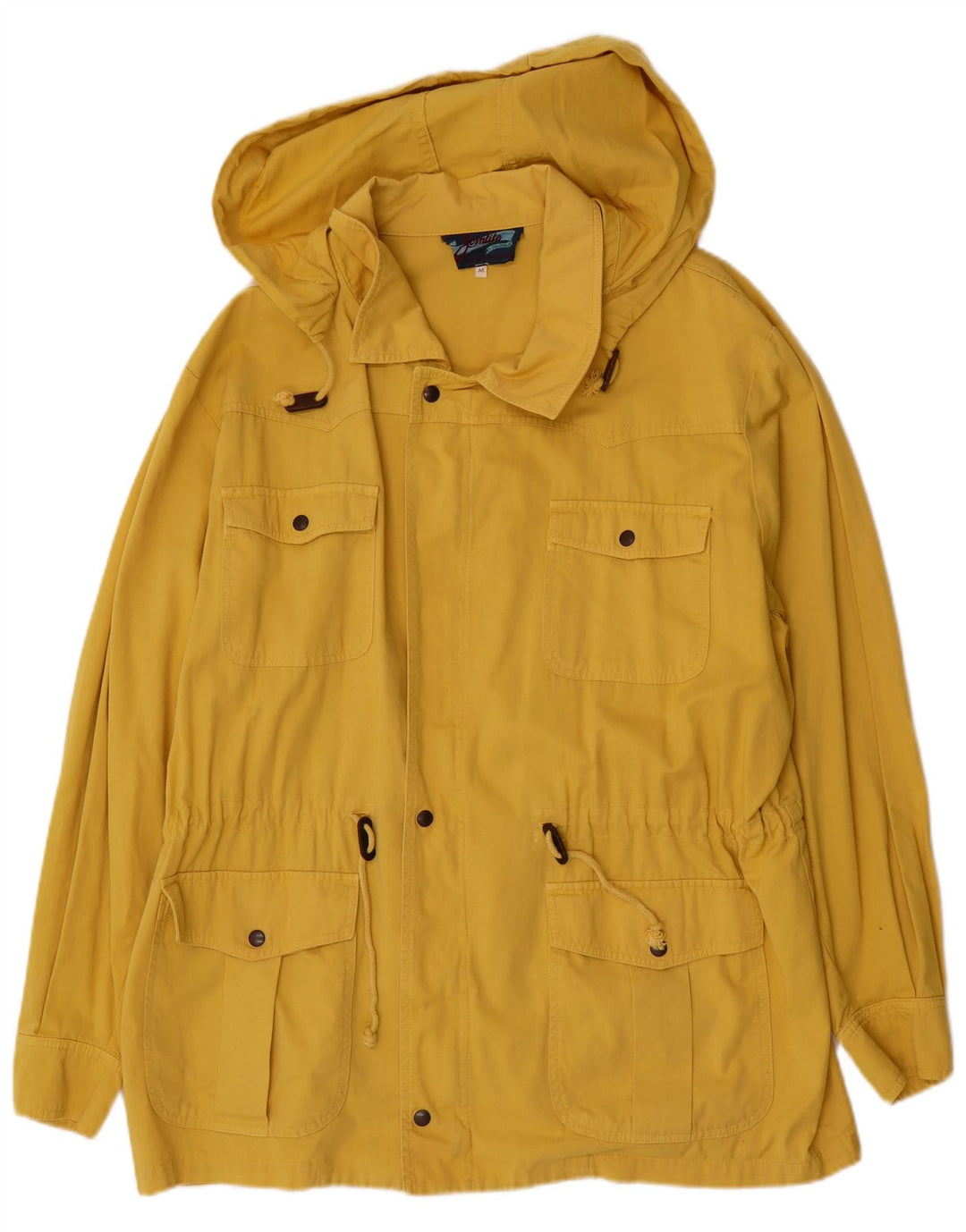 Мужская куртка Colombus с капюшоном UK 38, средний желтый хлопок