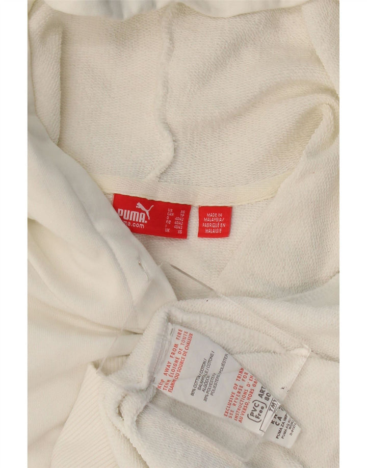 Мужской джемпер с капюшоном с рисунком Puma XS, белый хлопок