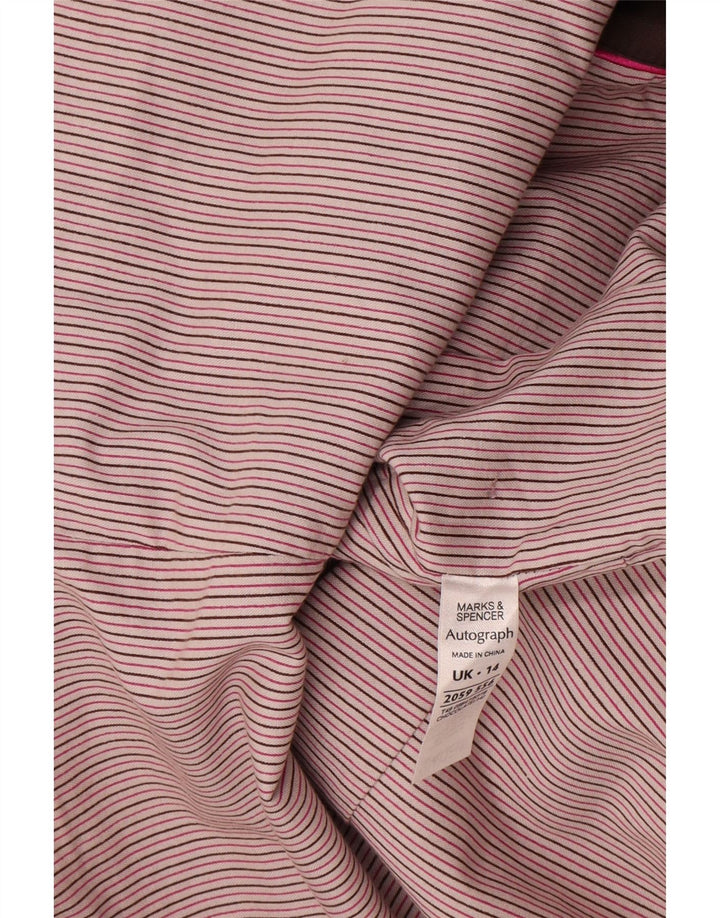 Женский тренч Marks & Spencer Autograph UK 14, хлопковый средний коричневый цвет