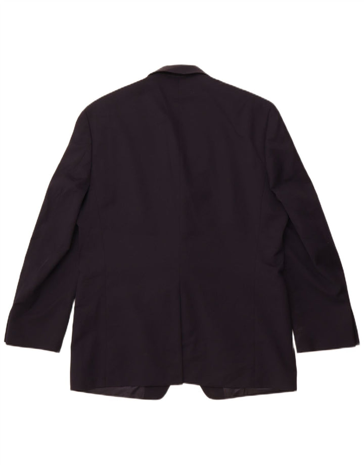 Мужской удлиненный пиджак Chaps на 2 пуговицах, Великобритания, 42 XL, темно-синий, шерстяной