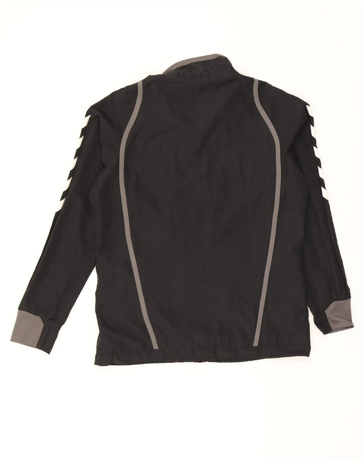 HUMMEL Mens Graphic Tracksuit Top Jacket Medium Black Colourblock Vintage Hummel and Second-Hand Hummel from Messina Hembry 