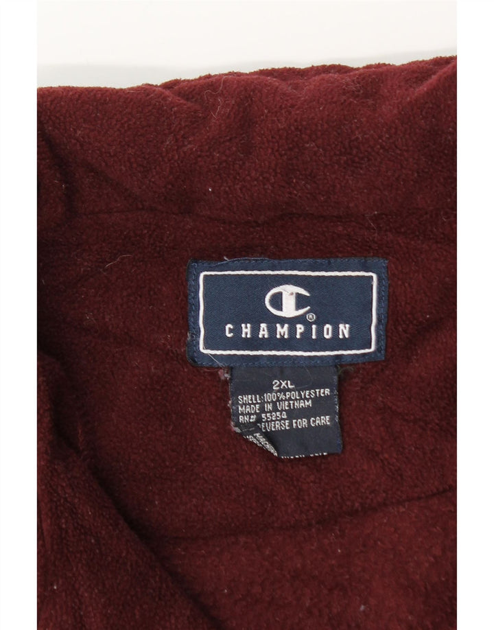 Мужской флисовый джемпер Champion 2XL, бордовый полиэстер