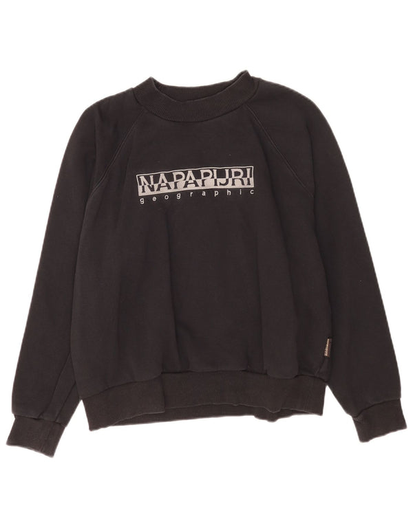 Женский свитер Napapijri с географической графикой UK 6 XS, черный