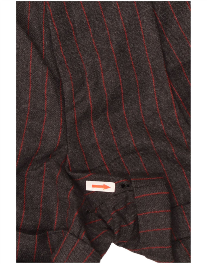 Женский двубортный комплект из 2 предметов Aria UK 14, средний W26, шерсть в серую полоску