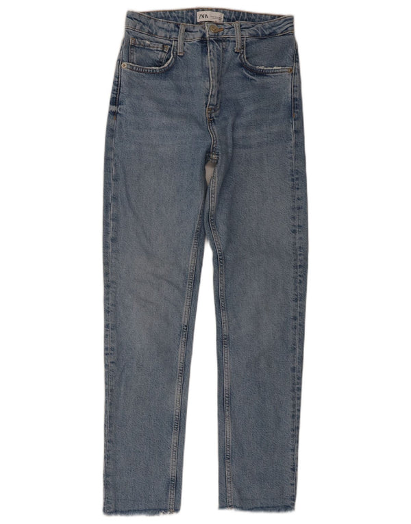 Женские узкие джинсы ZARA EU 34 2XS W24 L27 Синие