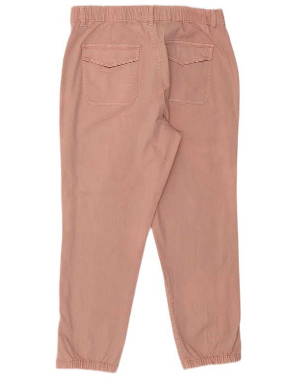Женские брюки-чиносы Marks & Spencer для джоггеров UK 16, большие W36 L26, розовые