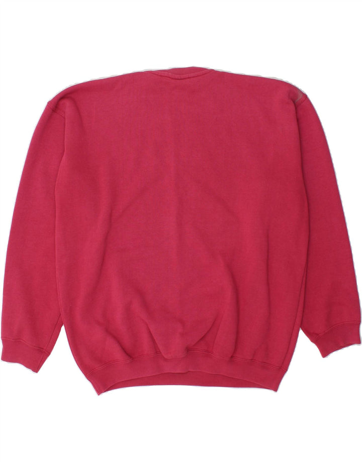 NEW FAST Mens Sweatshirt Jumper Medium Pink Cotton Vintage New Fast and Second-Hand New Fast from Messina Hembry 