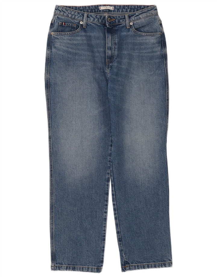 TOMMY HILFIGER Womens High Waist Classic Fit Straight Jeans W31 L28 Blue Vintage Tommy Hilfiger and Second-Hand Tommy Hilfiger from Messina Hembry 