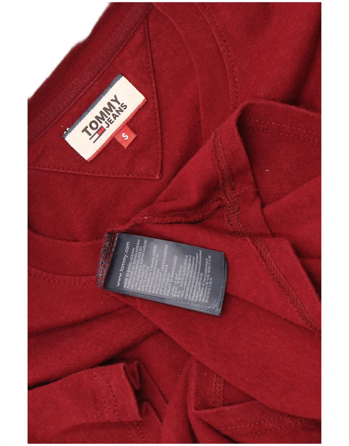 Мужская футболка Tommy Hilfiger, маленький темно-бордовый хлопок