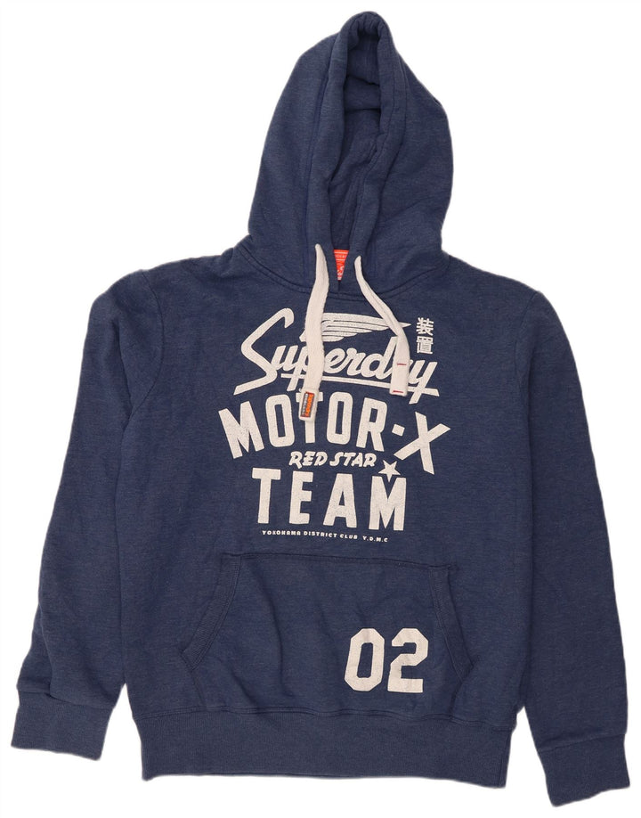 Мужской джемпер с капюшоном Superdry XL, темно-синий, хлопок