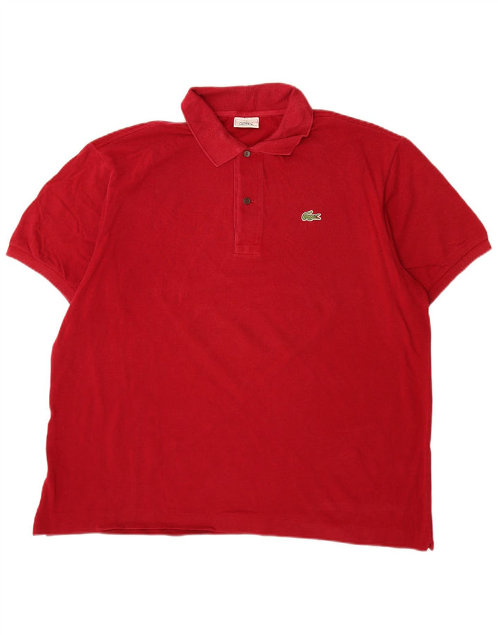 Мужская рубашка-поло Lacoste, размер 6 XL, красный хлопок