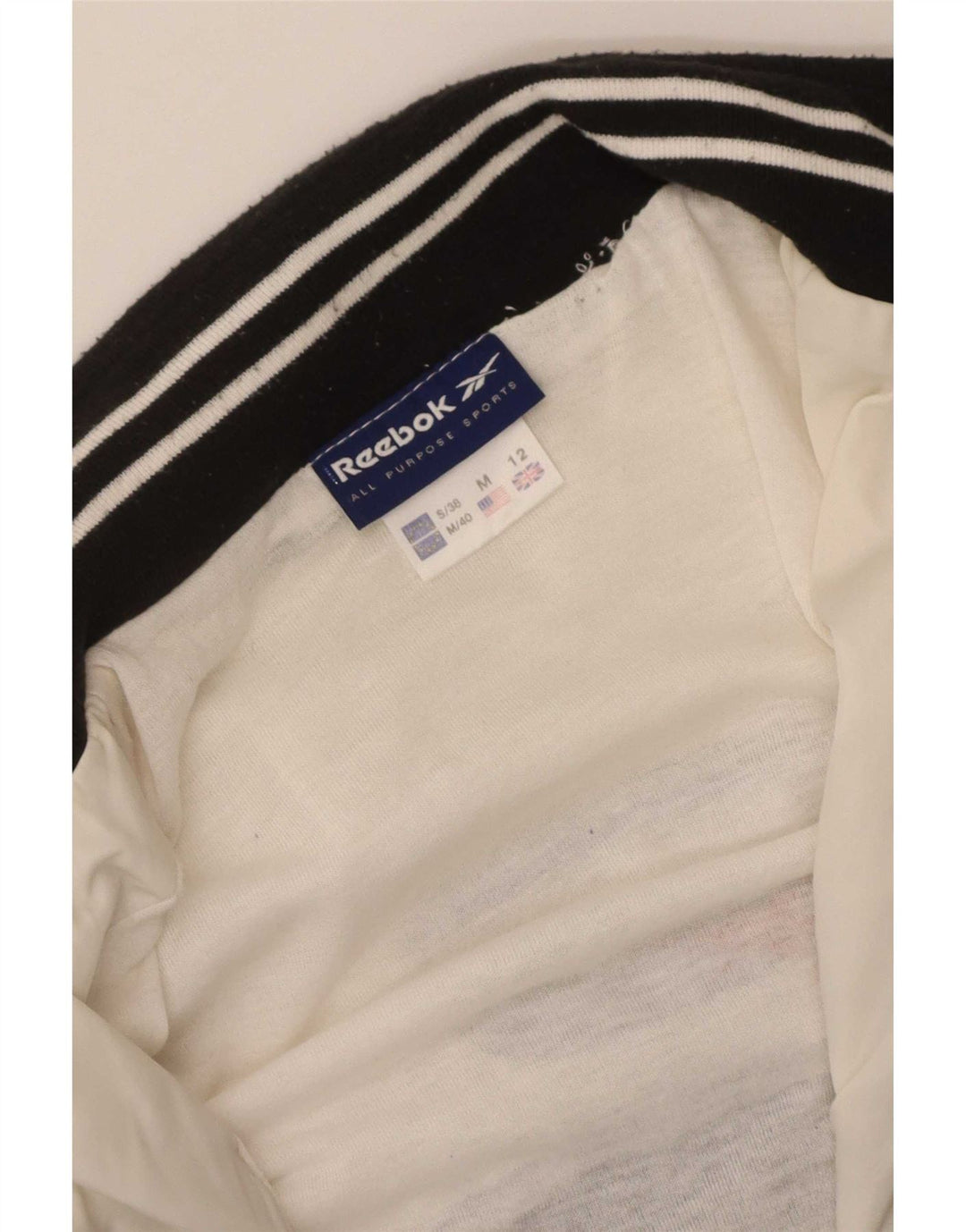 Женский спортивный костюм Reebok UK 12, средний белый, цветной блок