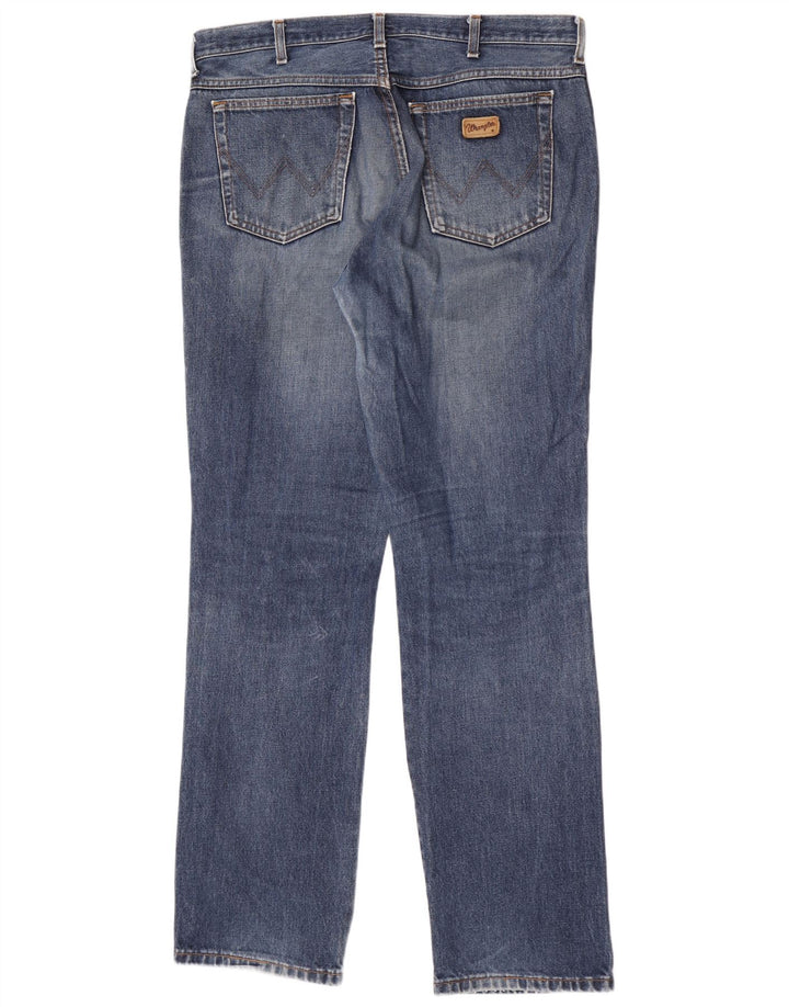 Мужские обычные прямые джинсы Wrangler W36 L34, синий хлопок