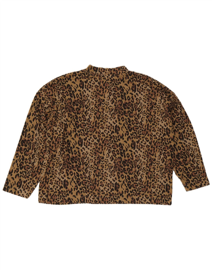 Женский джемпер с высоким воротником Marks & Spencer UK 22 3XL коричневый