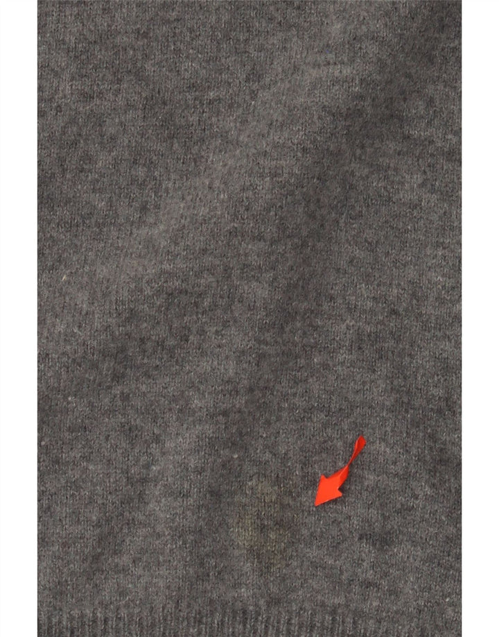 Мужской джемпер с v-образным вырезом Giesswein UK 44 XL, серая шерсть