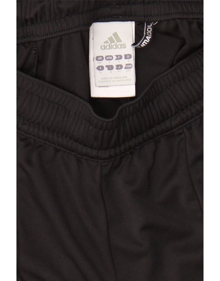 Adidas Mens Olympique Lyonnais Спортивные шорты среднего размера из полиэстера черного цвета