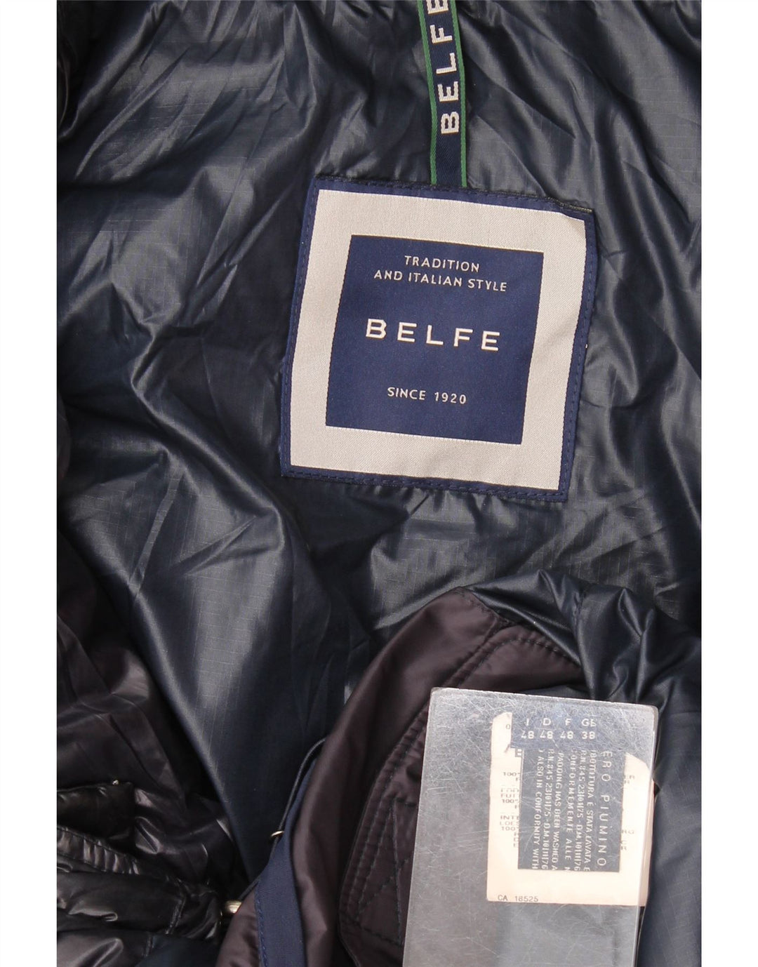 Мужская утепленная куртка с капюшоном Belfe UK 38, средний темно-синий, полиамид