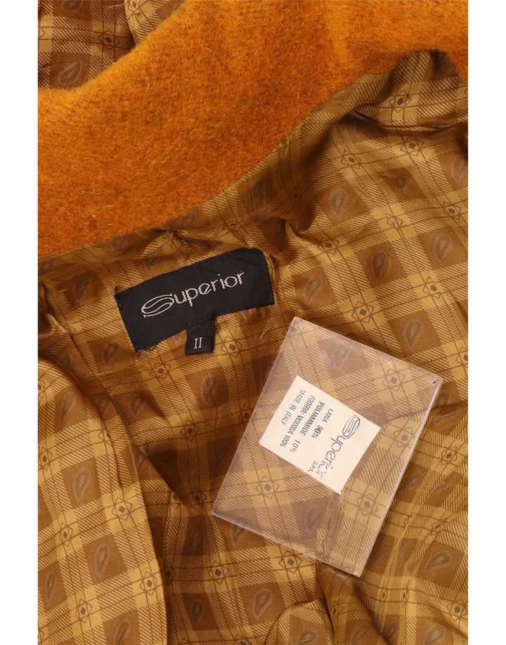 Женский дафлкот с капюшоном SUPERIOR UK 18 XL, оранжевый, шерсть