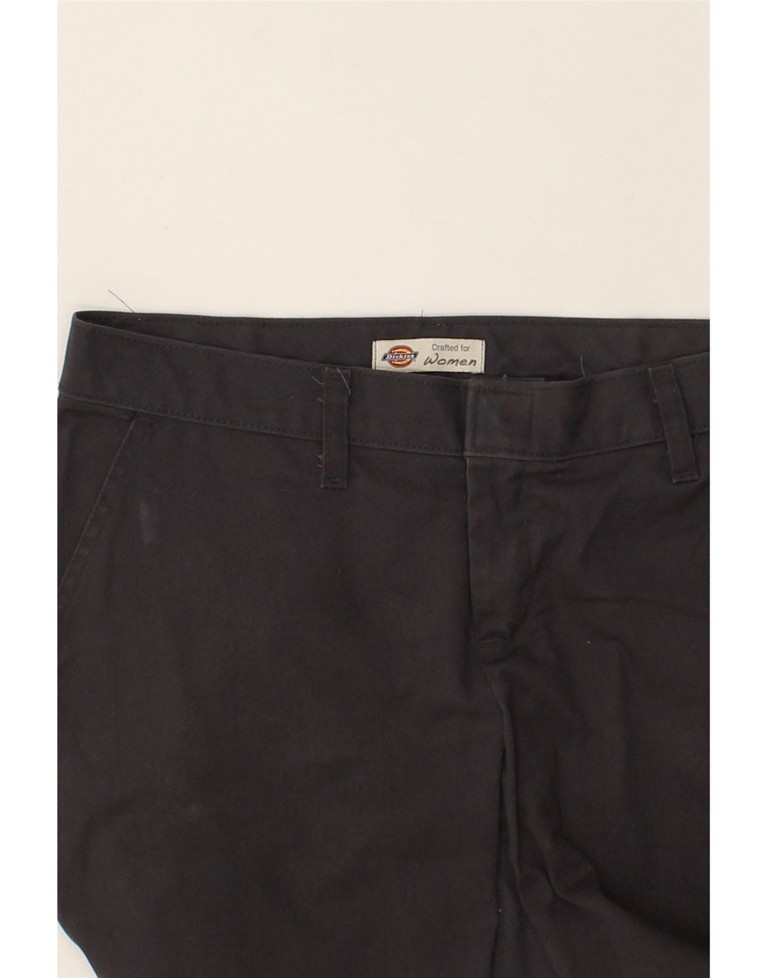 DICKIES Womens Straight Chino Trousers W32 L27  Grey Polyester | Vintage Dickies | Thrift | Second-Hand Dickies | Used Clothing | Messina Hembry 