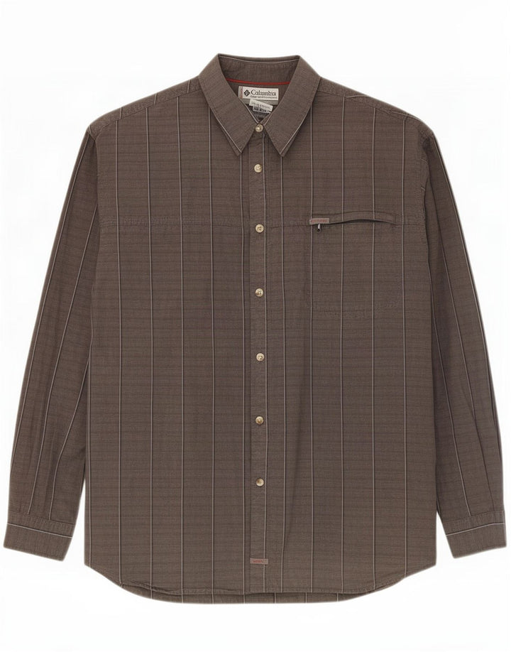 Мужская рубашка Columbia 2XL, серая клетка, хлопок