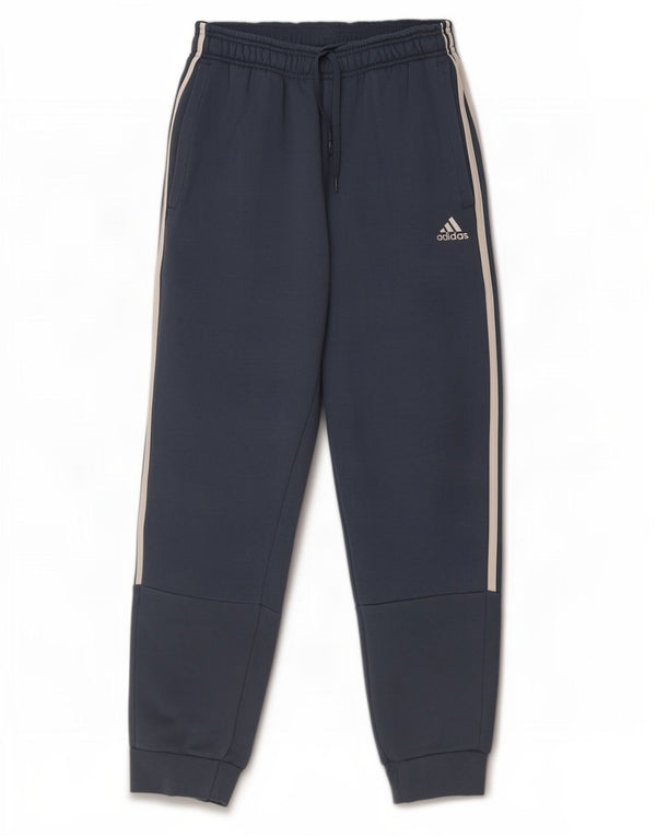 Мужские спортивные брюки Adidas для бега, маленькие синие хлопковые брюки