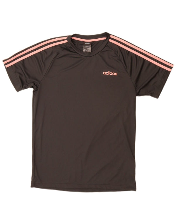 ADIDAS Mens T-Shirt Top Small Black Polyester