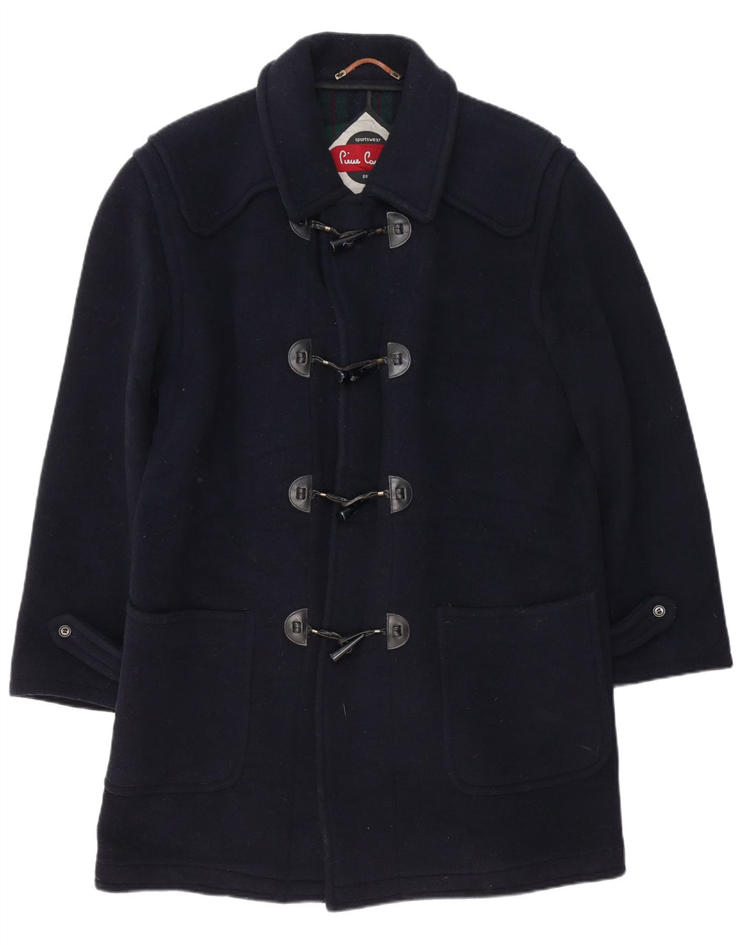 Мужской дафлкот Pierre Cardin UK 38 средний темно-синий кашемир