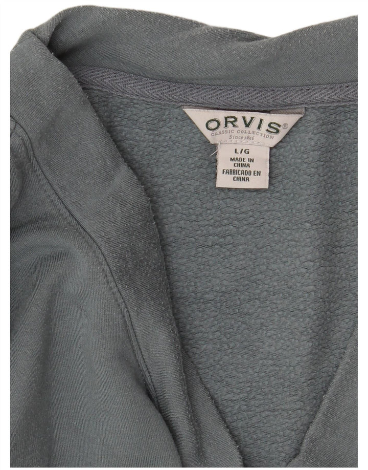 Женский джемпер оверсайз Orvis UK 16, большой серый