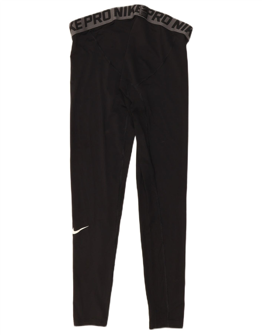 NIKE Womens Dri Fit Graphic Leggings UK 14 Large  Black