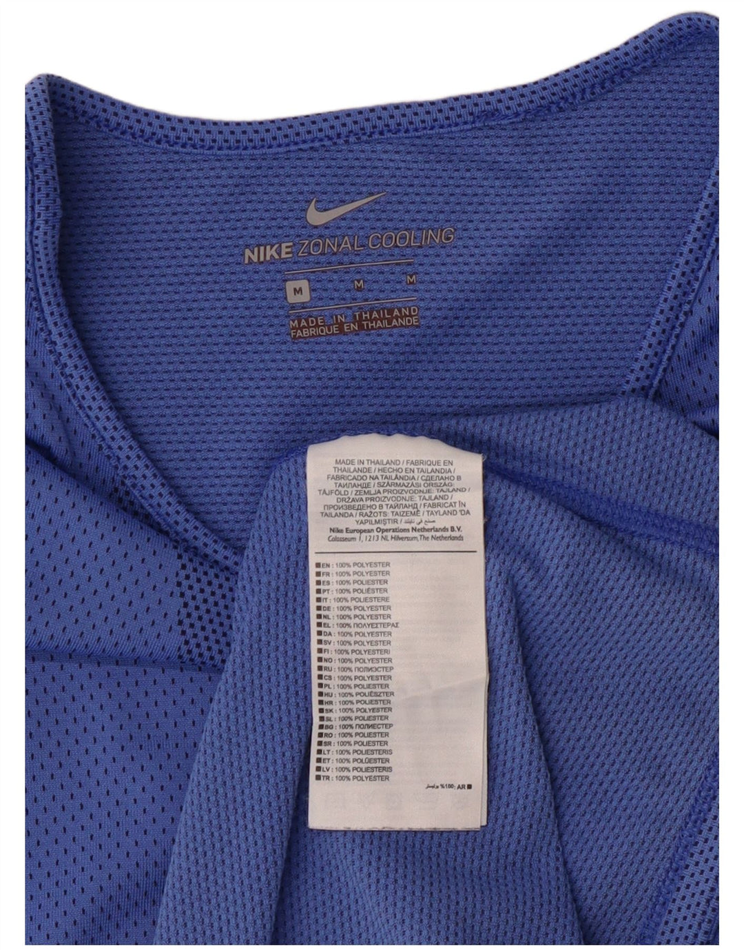 Женская футболка Nike Top UK 14, средний синий полиэстер