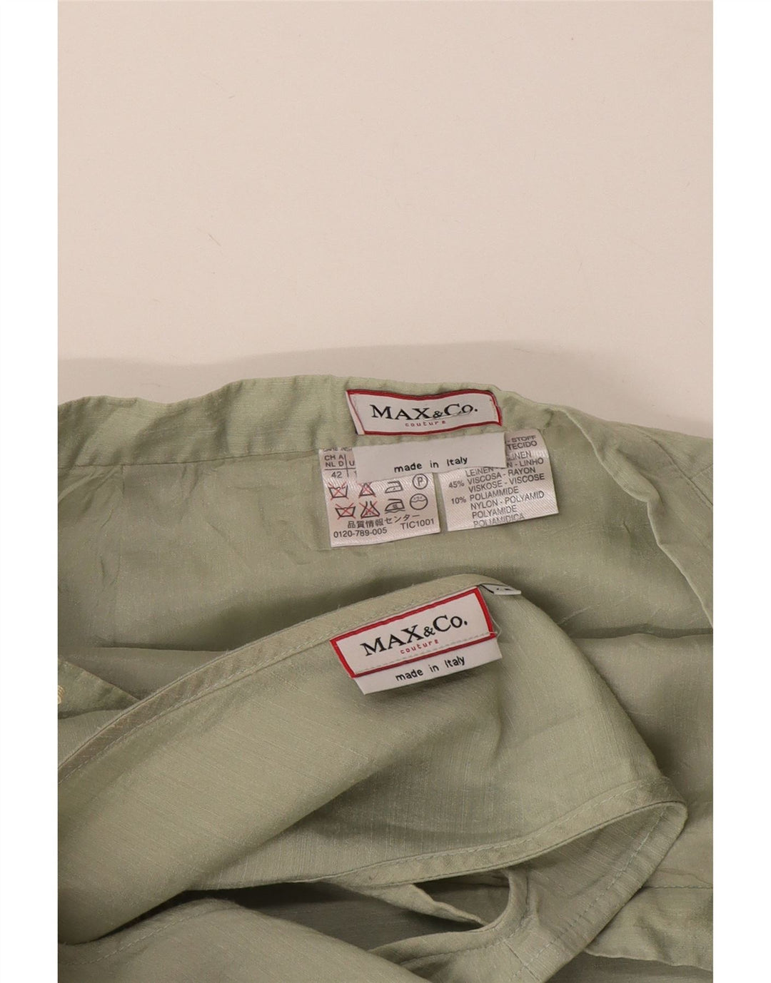 Женский комплект из 2 юбок Max & Co. IT 42 Medium W30, зеленый лен