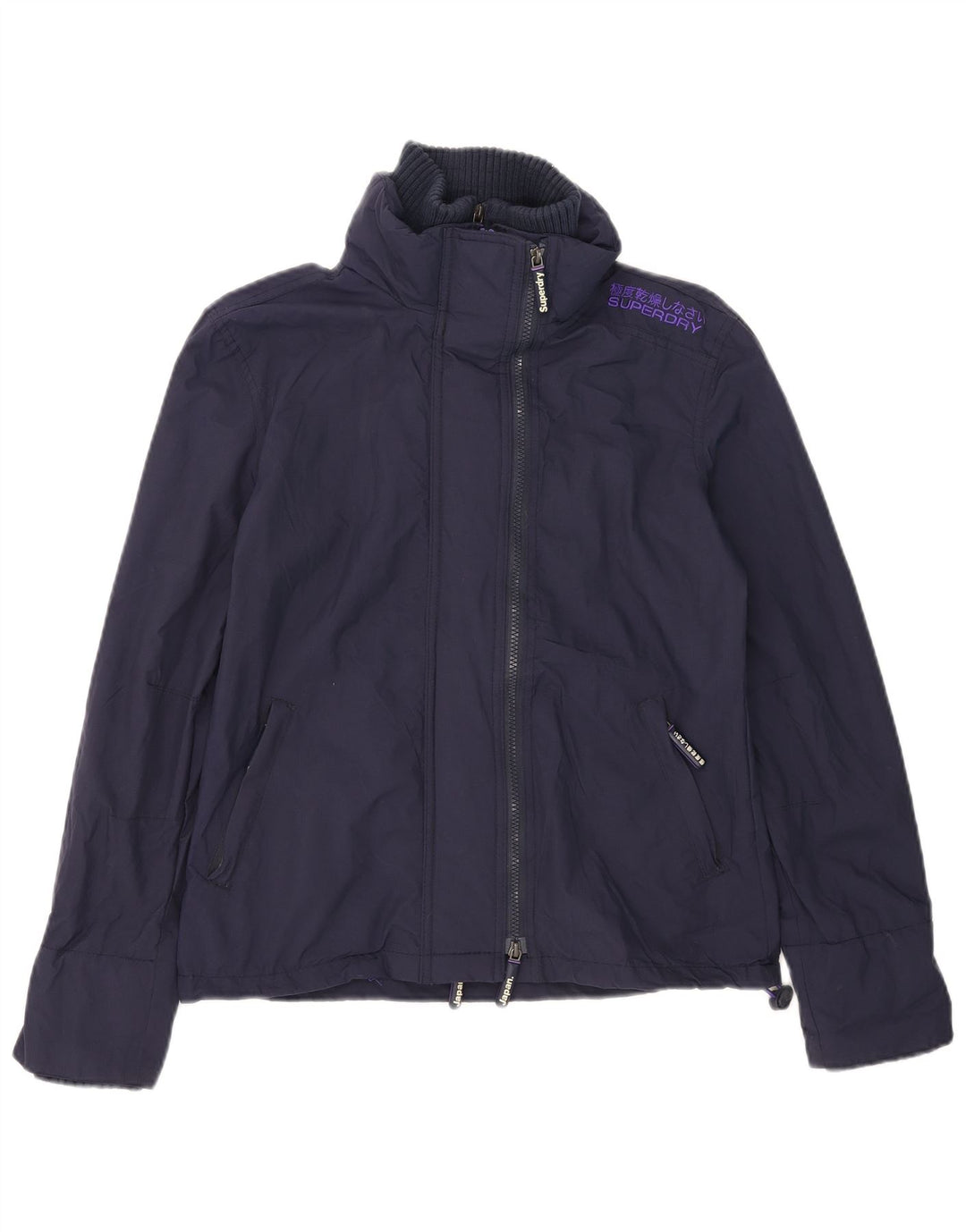 Женская ветровка Superdry The Windcheater UK 10, маленькая темно-синяя