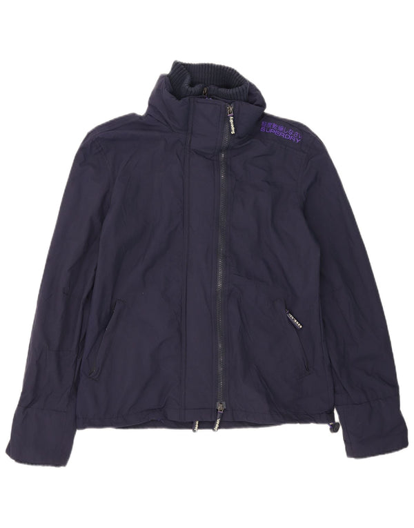 Женская ветровка Superdry The Windcheater UK 10, маленькая темно-синяя