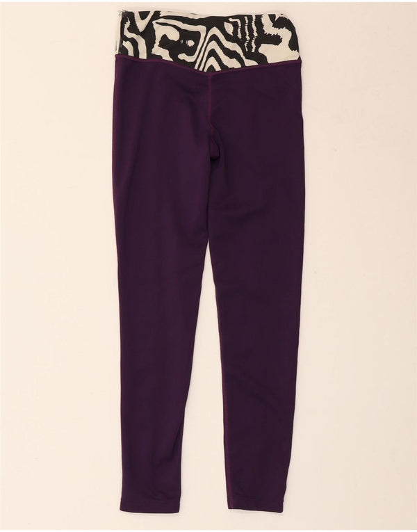 Обтягивающие леггинсы NIKE для девочек 10–11 лет, средний фиолетовый с животным принтом