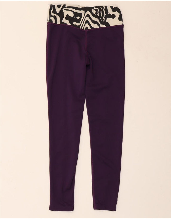 Обтягивающие леггинсы NIKE для девочек 10–11 лет, средний фиолетовый с животным принтом